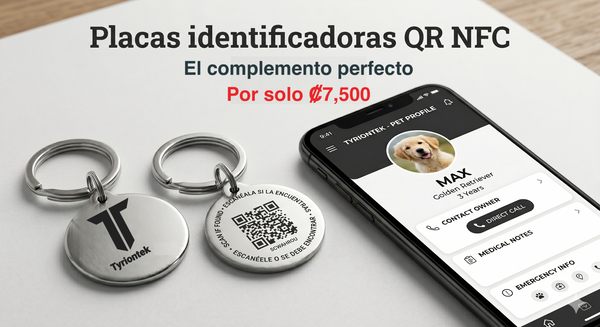 Placas identificadoras NFC+QR